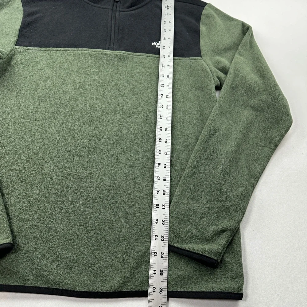 The North Face‎ Men's TKA Glacier Quarter Zip Lightweight Fleece Sz Small Thyme